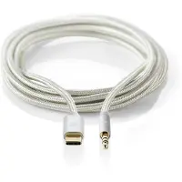 Nedis Cctb65940al10 Cable Adaptador Usb-c A M Usb 2.0 Chapado Y Trenzado Oro 3.5mm 1 M
