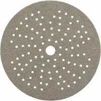 Wolfcraft Disco de lija multiagujero para lijadoras excéntricas, grano 240, 125 mm, color beige. Beige, talla única