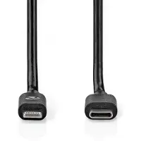 Nedis Cable Lightning De 8 Pines A Usb-c Macho 48 Mbps Niquelado Pvc 1 M