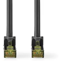 Nedis Cable De Red Cat7 Ccgl85420bk150 S/ftp Snagless Lszh 15 M