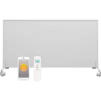 Quality Heating Panel infrarrojo - Blanco - 350 vatios, 60,5 x 60,5 cm