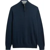 Superdry para hombre. M6110690A Jersey Essentials Half Zip marino (XL), Casual, Algodón, outlet 2026.