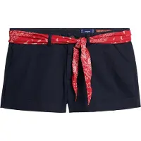 Superdry para mujer. W7110393A Shorts Chinos marino (L), Azul, Casual, Algodón, outlet 2026.
