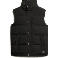 Superdry para hombre. M5012151A Chaleco sin capucha Everest negro (L), Casual, Sostenible, Nylon reciclado, outlet 2026.