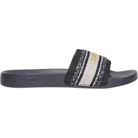 Superdry para mujer. WF310227A Chanclas de tira tejida negro (36/37), Plano, Ninguno, Casual, Beachwear, outlet 2026.