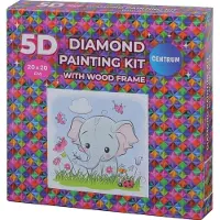 Panta Plast Mosaico de diamantes en marco - Elefante, 20x20 cm, modelo 89775