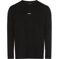 BOSS para hombre. 50473286 Camiseta Chark negro (M), Casual, Algodón, Manga larga, outlet 2026.