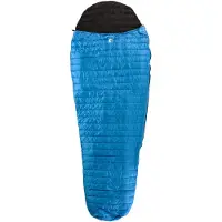 Alvivo - Ibex Ultra Light - Saco de dormir de plumas size 210 cm, azul