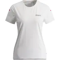 Swix - Women's Position Tee - Camiseta de running size S, gris/blanco
