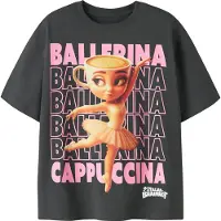 Name it Camiseta 'NKFAida Brainr' naranja / rosa pastel / negro / blanco
