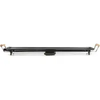 Domo DO8313TP, Plancha de trabajo, Negra, Acero inoxidable, Madera, 900 x 220 mm, 0,85 m, Giratoria, 1800 W