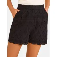 Love & roses Pantalón plisado negro