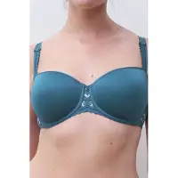 Chantelle Co Bra Tshirt Half Cup Memory Jeans Blue Shades Talla: F75 | Brasieres Outlet | Mujer | Azul