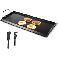 Zerbaco Plancha para parrilla, sartén para barbacoa, acero al carbono, utensilios de cocina para barbacoa, 812x310 mm
