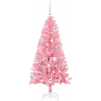 vidaXL Árbol de Navidad rosa, 150 cm, de PVC