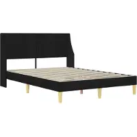 vidaXL Estructura de cama con colchón y cabecero, fabricada en poliéster ()
