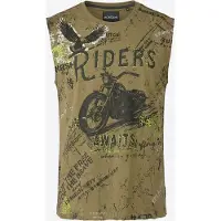 KOROSHI Camiseta oliva / pino / verde neón / blanco