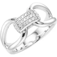 Giorgio Martello Milano Anillo plata / blanco