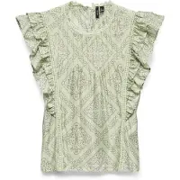 Vero Moda Blusa 'VMBLISS' oliva / verde pastel / offwhite