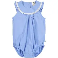 Müsli Pijama entero/body azul / blanco