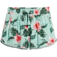 Superdry para mujer. W7110423A Short playero verde (S), Casual, Viscosa, outlet 2026.