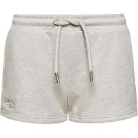 Superdry para mujer. W7110286A Short de punto de algodón orgánico con logotipo Vintage Logo gris (XL), Casual, Deportivo, Sostenible, Superd