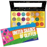 Rude Cosmetics - United Shades of Glitter - 21 Pressed Glitter Eyeshadow Palette 23.1g