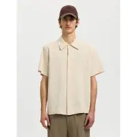 Selected Camisa blanco lana