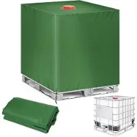 OEM Tapa para depósito de agua de lluvia IBC, color verde, 120 x 100 x 116 cm