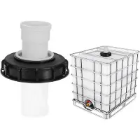 OEM Allecto se ha eliminado, ya que es un nombre de marca.Tapa de filtro de plástico para contenedores IBC, 163 mm. Adaptador de manguera, 1000 litros. Depósito de agua de lluvia, 275 g. Color: /blanco