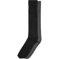 Urban Classics Calcetines hasta la rodilla gris oscuro / negro