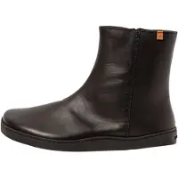 El naturalista para mujer. 259181101005_001 Botines de piel N5918 Soft negro (39), Plano, Cremallera, Casual, outlet 2026.