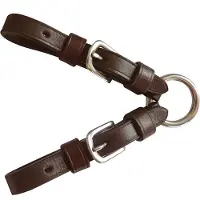 Norton Equestrian : Brida de equitación Pelham con anillos, color marrón. Color: marrón. Talla única