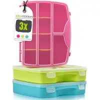 OEM Caja organizadora de madera, práctica, 1 unidad, 19 x 15 x 4 cm