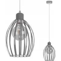 Light11 HOME Lámpara colgante de estilo industrial, metal, casquillo E27, compatible con bombillas LED