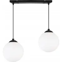 Light11 HOME Lámpara colgante para techo, modelo "Strip Ball", color negro, LED, 15 cm