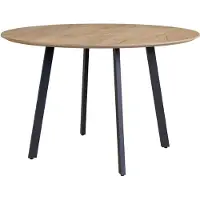 Vicco Mesa de comedor Halvar Negro 120 x 120 cm, Model 58601