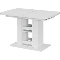 Vicco Mesa de comedor Fenaro Blanco 120-160 x 80 cm, Model 59611