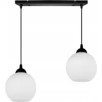 LightHome Lámpara colgante de metal de estilo clásico con pantalla de vidrio