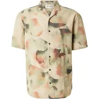 No-excess Camisa beige / caqui / pino / rojo oscuro