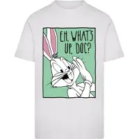 Merchcode Camiseta 'Looney Tunes Bugs Bunny Funny Face 3.0' verde claro / rosa / negro / blanco