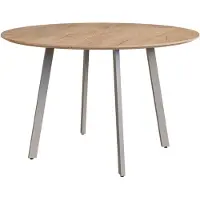 Vicco Mesa de comedor Halvar Gris 120 x 120 cm, Model 58600