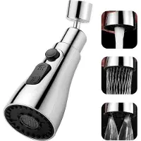 OEM Grifo giratorio de 360 grados, color plateado, flexible