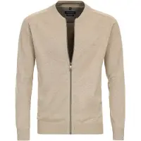 Casamoda Sudadera con cremallera beige / negro