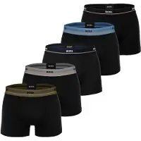 BOSS para hombre. 50531660 Set 5 Bóxers 5P Essential negro (M), Homewear, Algodón, outlet 2026.