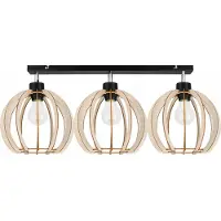Light11 HOME Lámpara de techo LED moderna de madera