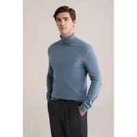 We fashion Pullover Greyish Blue Talla: 3XL | Jerséis cuello Alto Outlet | Hombre | Azul