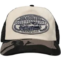 Prohibited Gorra 'Racecore Trucker' crema / mezcla de colores