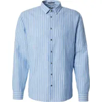 No-excess Shirt Stripe With Linen Blue Talla: XXXL | Camisas Casuales Outlet | Hombre | Azul