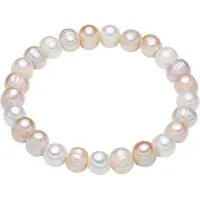 Lulu & Jane Pulsera blanco / blanco perla